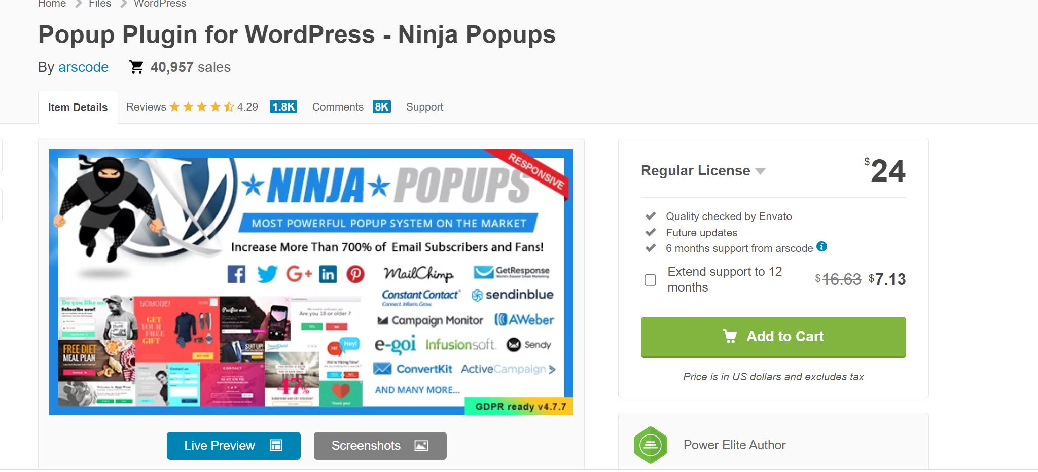wordpress弹窗插件-Ninja Popups V4.6.2，市场上最流行的WordPress弹出式插件