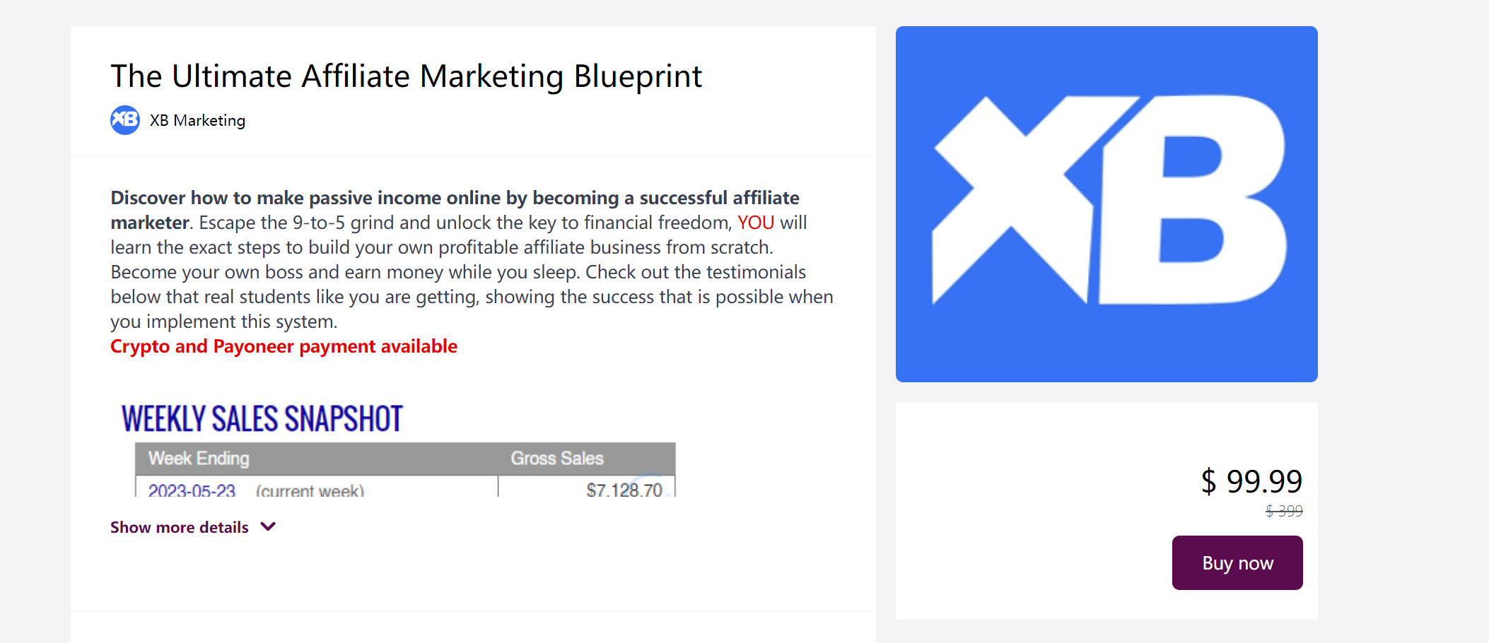 终极联盟营销蓝图:clickbank每周 5k 美元(价值99.00 美元)(Ultimate Affiliate Marketing Blueprint: Clickbank $5k Per Week)